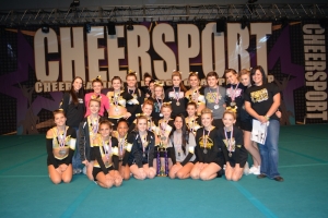 Ultimate Cheer Senior Black Ops place 2nd