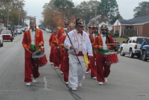 Shriners march down Roanoke Avenue this morning.