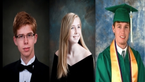 From left, Matthew and Megan Kessinger and Poole.