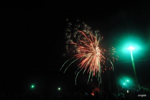 Fireworks in Hobgood.