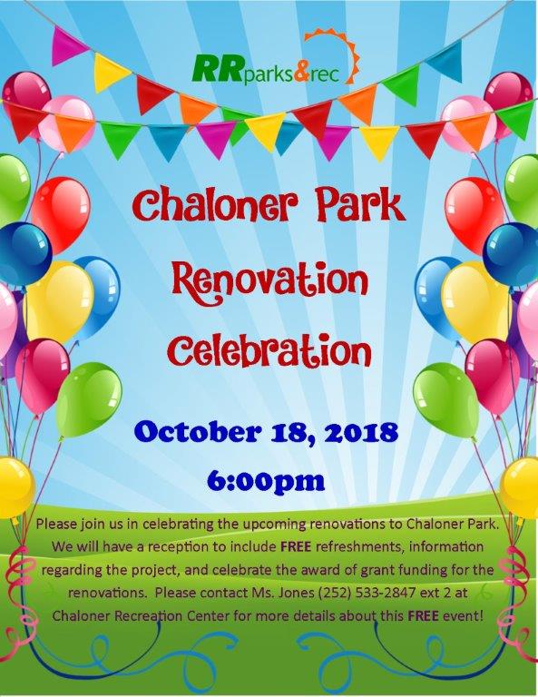 Chaloner Project Celebration Flyer Oct 2018
