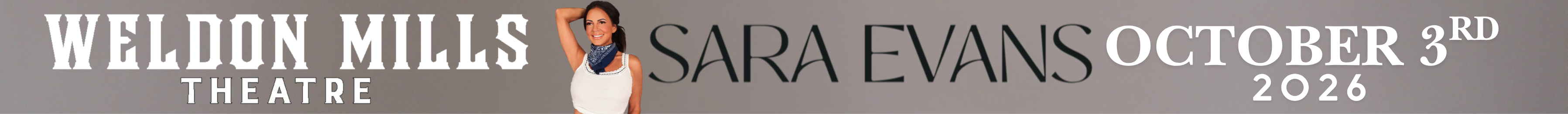 Sara Evans October 3, 2026