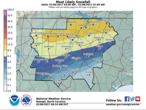RR public works: Snowfall total could be near a foot