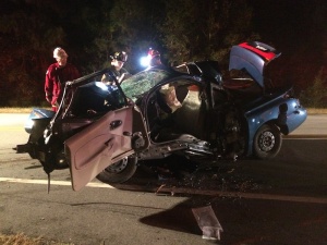 The car following extrication.
