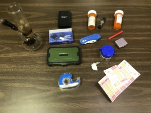 Items seized this afternoon.